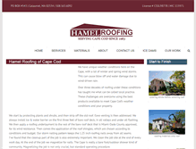 Tablet Screenshot of hamelroofing.com